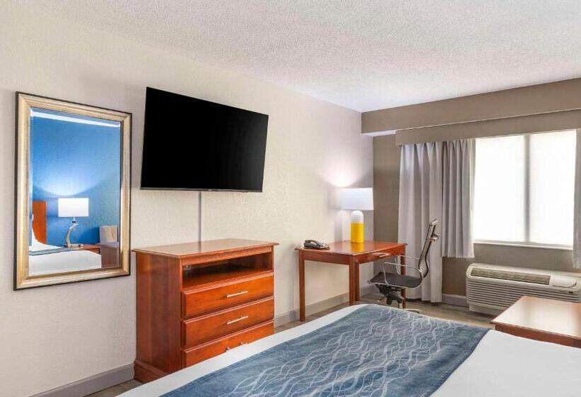 キングサイズベッドのスタンダードルーム, Comfort Inn Alpharettaatlanta North