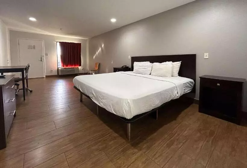 キングサイズベッドのスタンダードルーム, Motel 6 Denham Springs, La