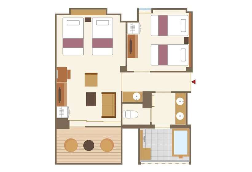 غرفة قياسية, Onyado Shikishimakan