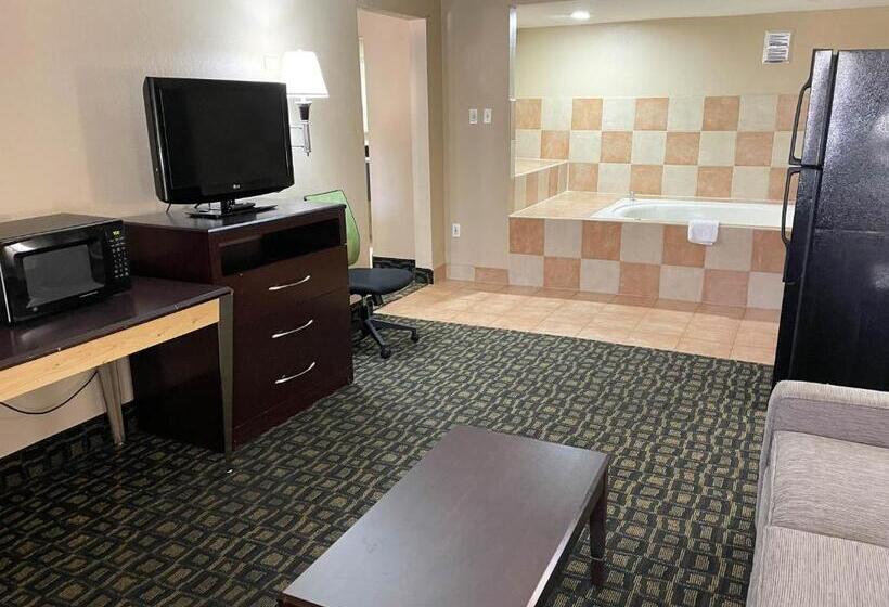 מיטת קינג בסוויטה, Studio 6 Suites North Richland Hills Tx