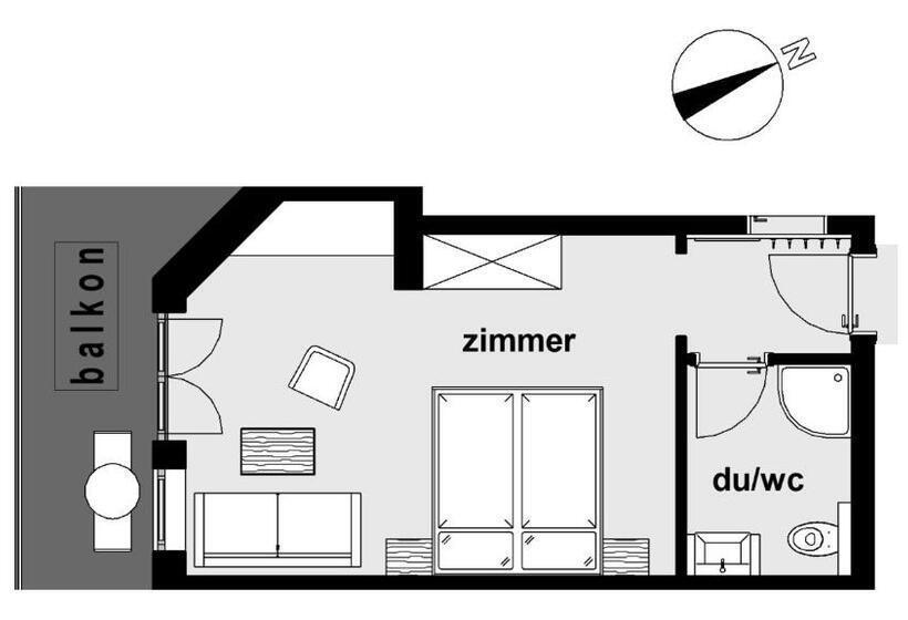 Номер Стандарт с Балконом, Alpina&more Apartments I Zimmer