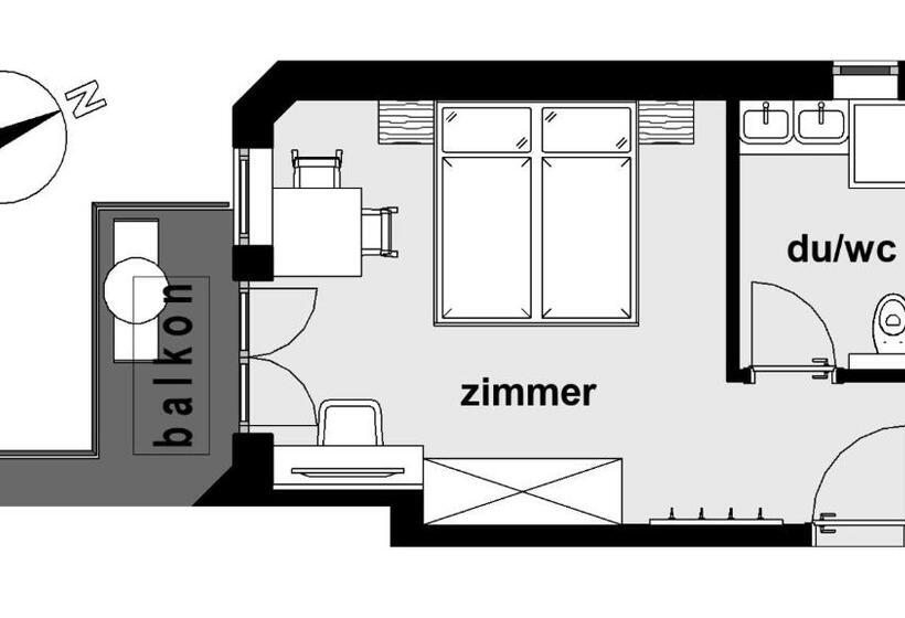 Номер Стандарт с Балконом, Alpina&more Apartments I Zimmer