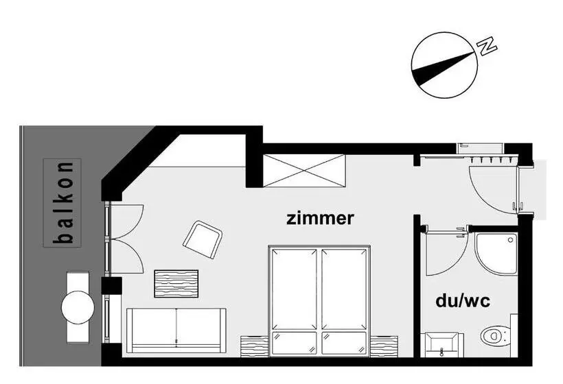 マウンテンビュースタンダードルーム, Alpina&more Apartments I Zimmer