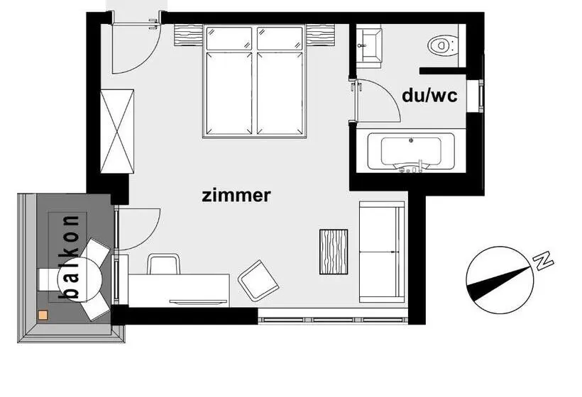 デラックスルーム, Alpina&more Apartments I Zimmer