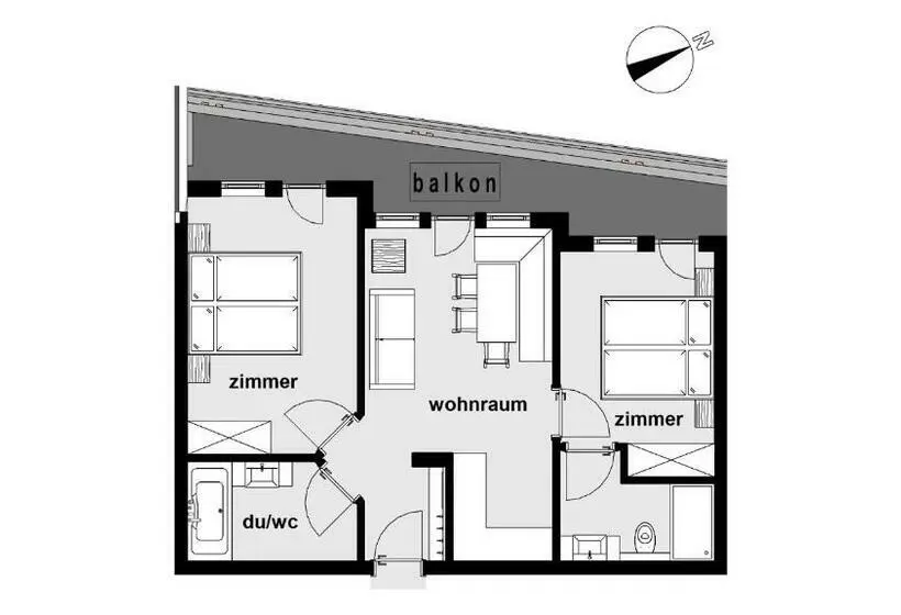 １ベッドルームアパートメント, Alpina&more Apartments I Zimmer