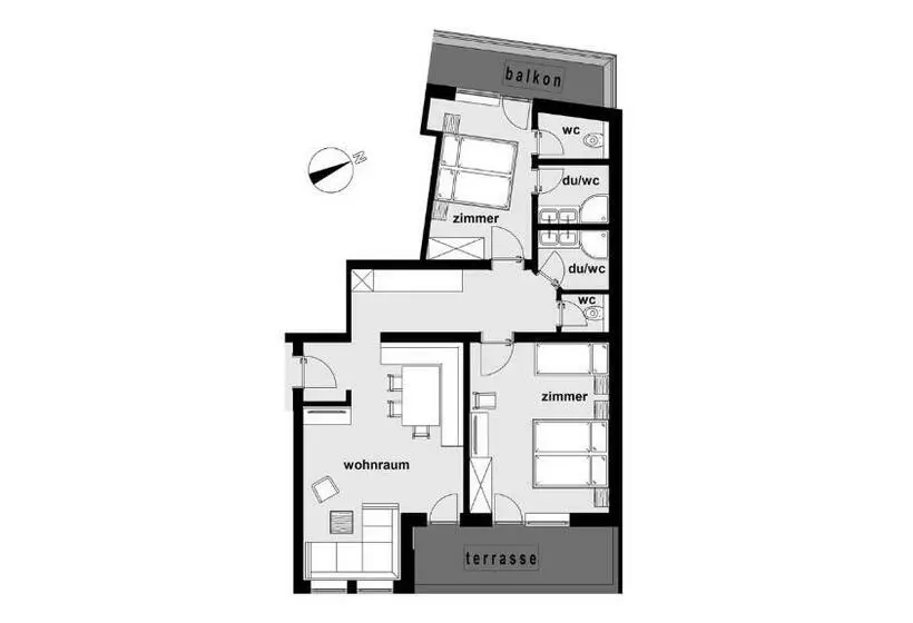 景色の見える一ベッドルームアパートメント, Alpina&more Apartments I Zimmer