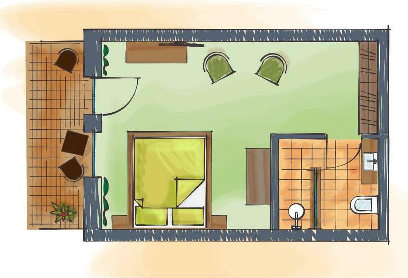 스탠다드 테라스 룸, Golchener Hof