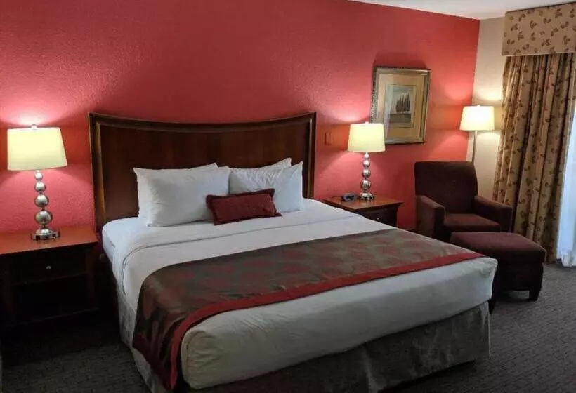 身障者適用キングサイズベッドルーム, Ramada By Wyndham Raleigh