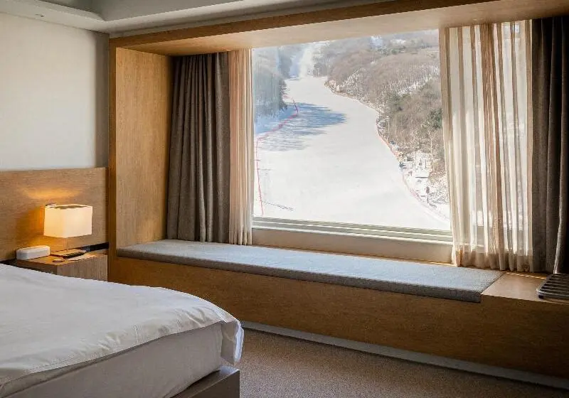 景色の見えるスーペリアルーム, Phoenix Hotel Pyeongchang