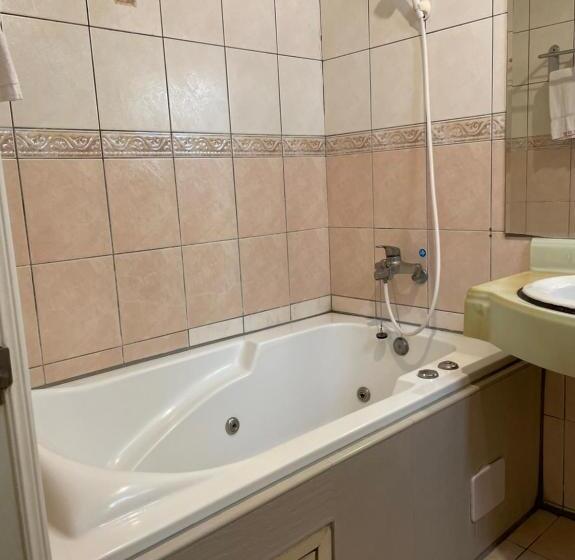 اتاق استاندارد با وان آب گرم, 溫沙堡汽車旅館 Windsor Castle Garden Motel