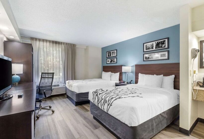 ２ダブルベッドのスタンダードルーム, Sleep Inn Mt. Pleasant  Charleston