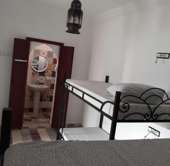 تختخواب در اتاق مشترک, The Riad Hostel Tangier