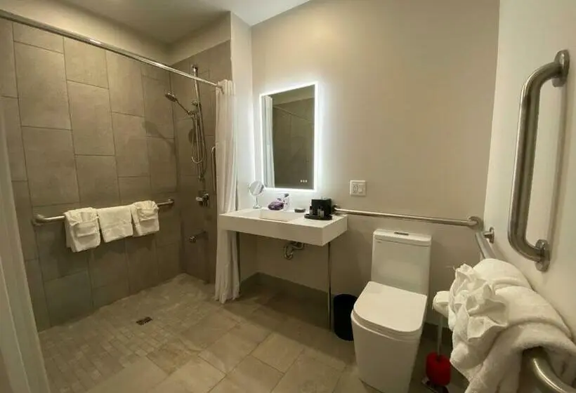 身障者適用キングサイズベッドルーム, Lake Placid Inn Boutique