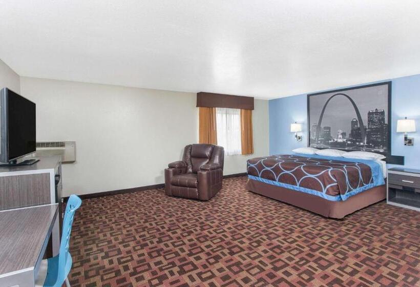 غرفة ديلوكس سرير كينج, Super 8 By Wyndham Moberly Mo