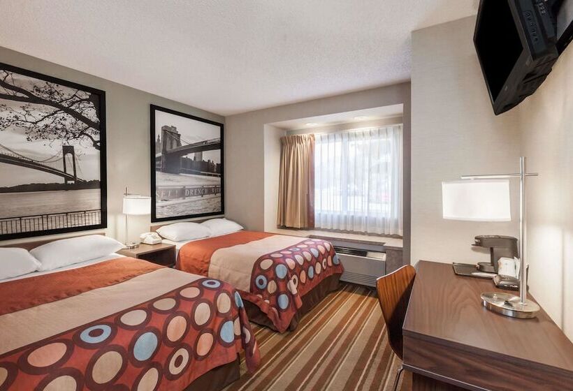 스탠다드 룸 더블 침대 2개, Super 8 By Wyndham Schenectady/albany Area
