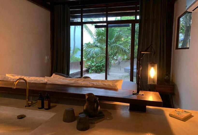 اتاق استاندارد با تراس, Libelula Tulum Beachfront