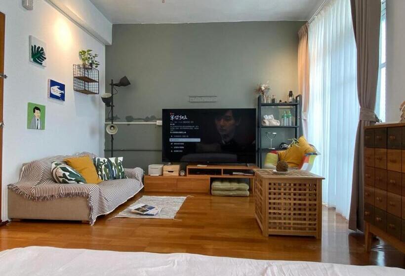 اتاق استاندارد با بالکن, 小仙肉包棟民宿