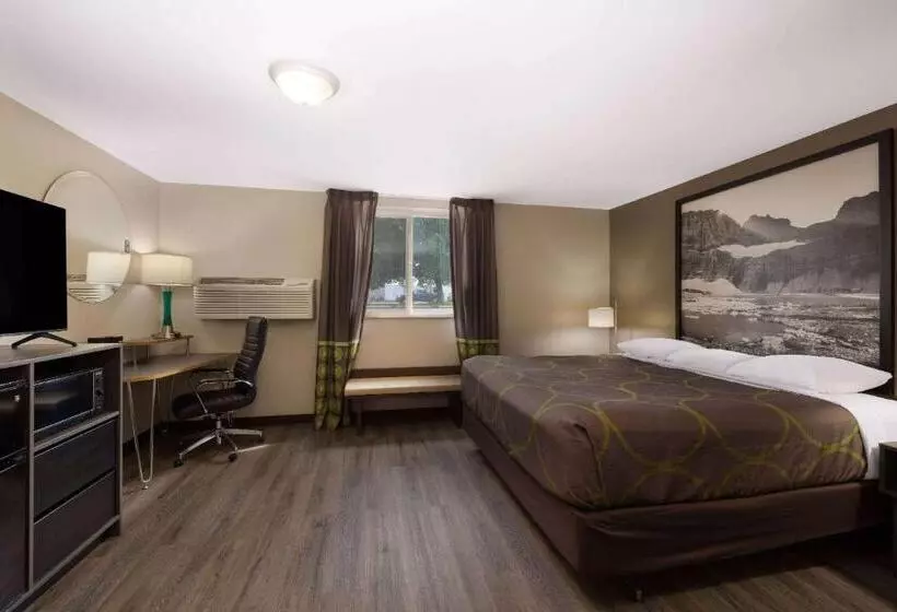 اتاق استاندارد با تخت بزرگ, Super 8 By Wyndham Belgrade/bozeman Airport