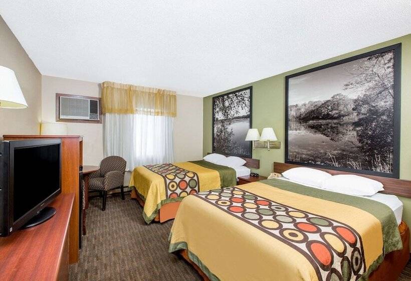 חדר סטנדרט שתי מיטות זוגיות, Super 8 By Wyndham Fairmont