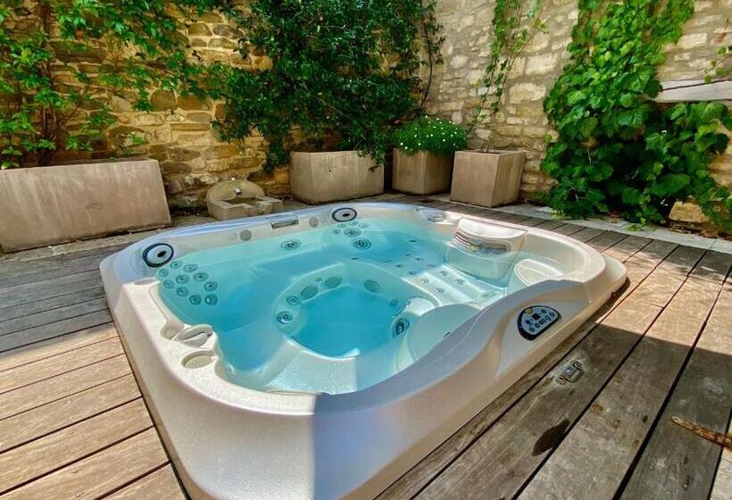 Люкс с гидромассажем, La Maison Des Vendangeurs Table D Hôtes Le Soir Du Jeudi Au Dimanche Jacuzzi Balnéo Spa Acces