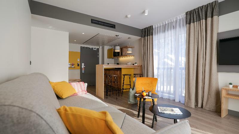 Апартаменты 1 Спальня, Plan B Hotel   Living Chamonix