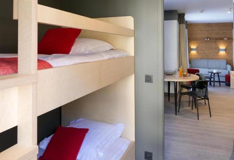 Апартаменты 2 Спальни, Plan B Hotel   Living Chamonix