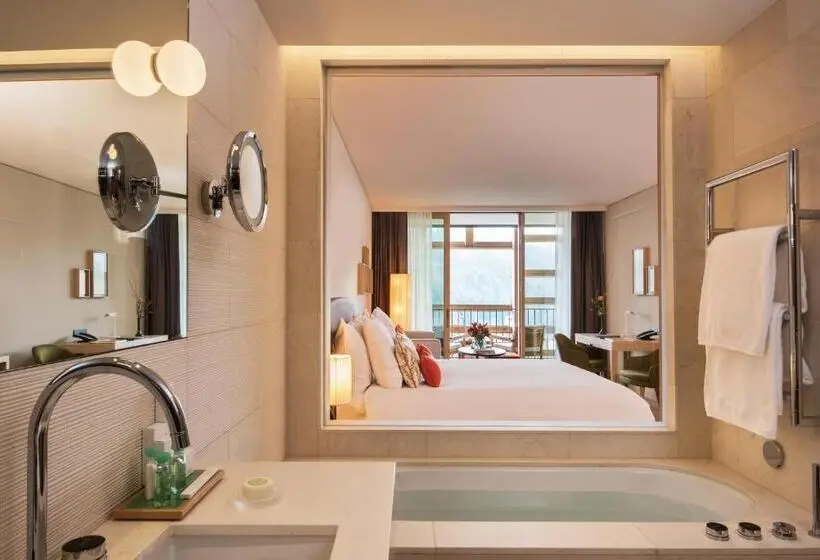 テラス付きデラックスルーム, Waldhotel By Bürgenstock