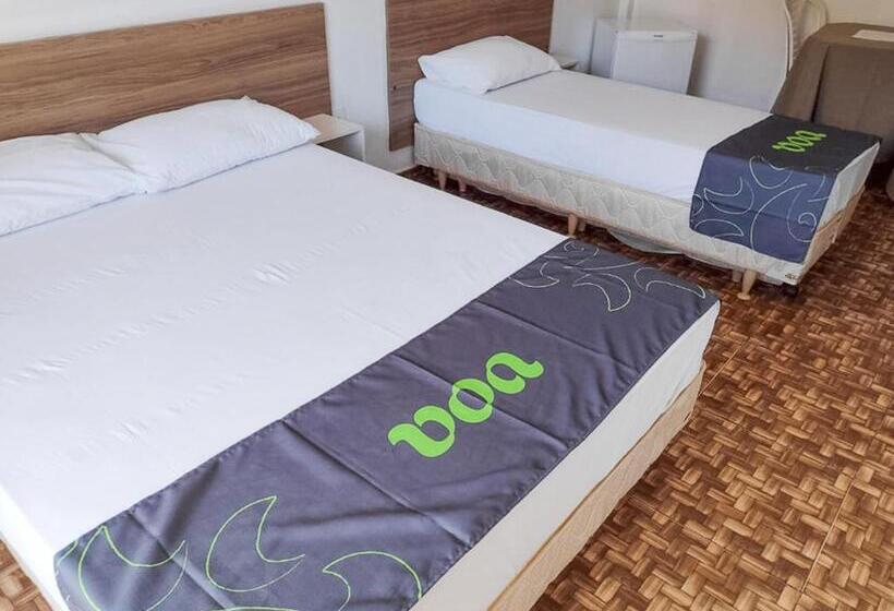 חדר סטנדרט לשלושה עם מרפסת, Voa Pousada Bem Estar