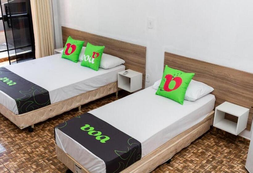 חדר סטנדרט לשלושה עם מרפסת, Voa Pousada Bem Estar