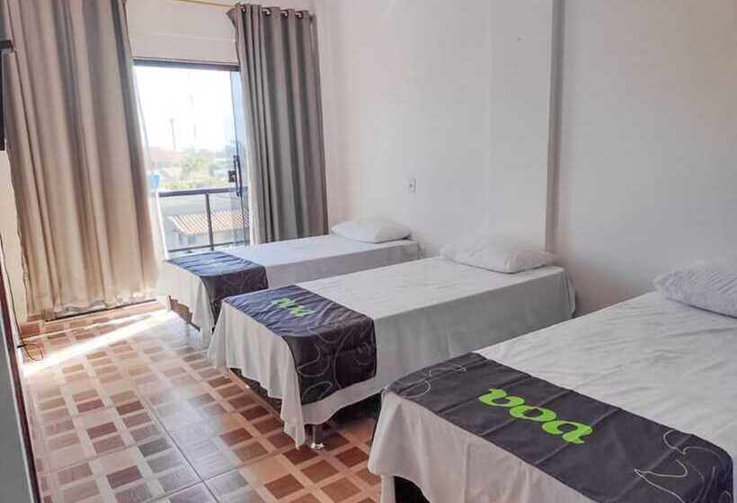 חדר סטנדרט לשלושה עם מרפסת, Voa Pousada Bem Estar