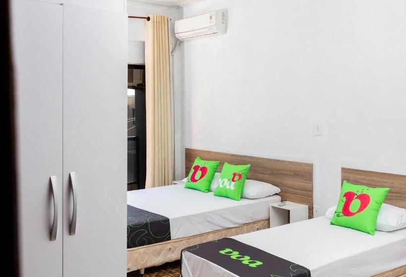 חדר סטנדרט לשלושה עם מרפסת, Voa Pousada Bem Estar