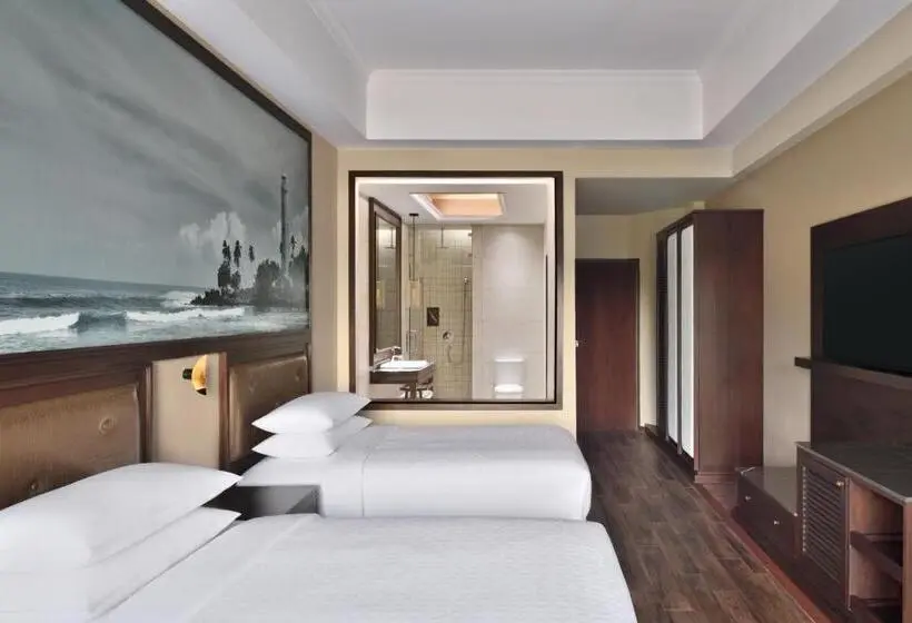 オーシャンビューデラックスルームバルコニー付き, Sheraton Kosgoda Turtle Beach Resort