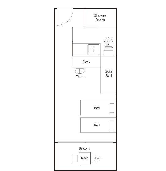 غرفة سوبيريور مطلّة علي البحر, My Lodge Naoshima
