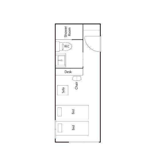 غرفة قياسية مطلّة علي البحر, My Lodge Naoshima