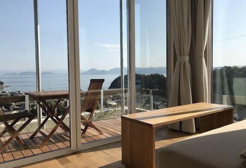 غرفة ديلوكس مطلّة علي البحر, My Lodge Naoshima