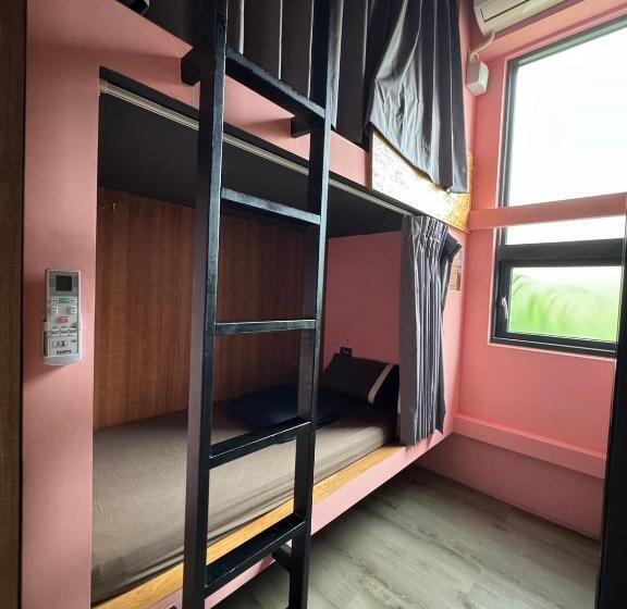 اتاق استاندارد چهارنفره با سرویس بهداشتی مشترک, Good Hostel 好棧 Green Island