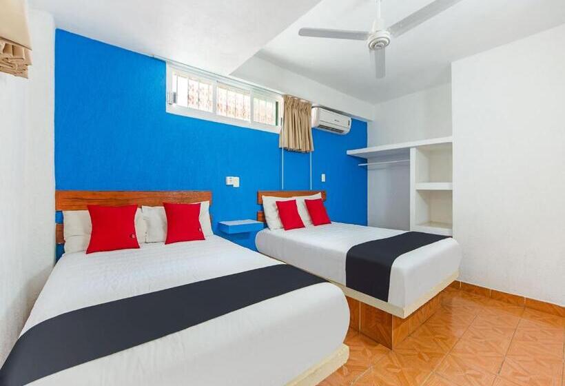 침실 2개, Capital O Hotel El Mejicano, Acapulco