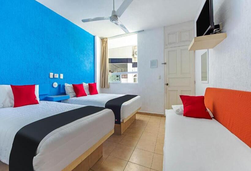 이코노이 4인룸, Capital O Hotel El Mejicano, Acapulco