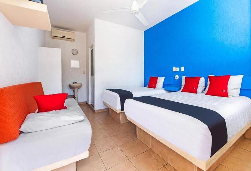 이코노이 4인룸, Capital O Hotel El Mejicano, Acapulco