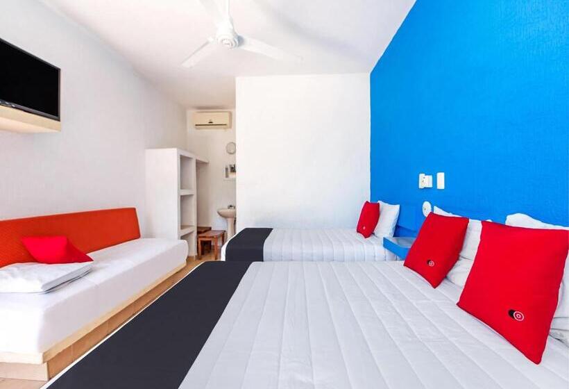 이코노이 4인룸, Capital O Hotel El Mejicano, Acapulco