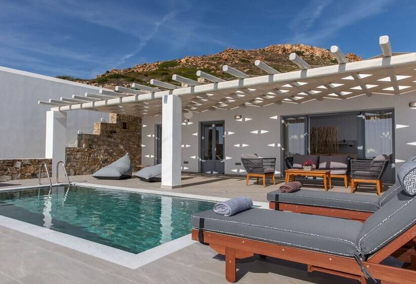فيلا غرفتين نوم مطلة على البحر, Mythology Naxos Villas & Suites