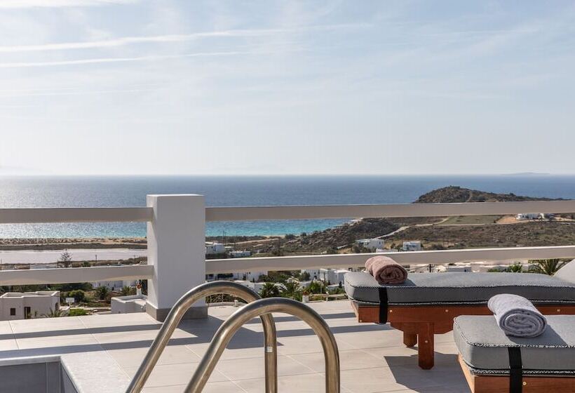 جناح مطلّ علي البحر, Mythology Naxos Villas & Suites
