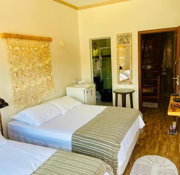 חדר דלוקס צדדי נוף לים, Pousada Casa Do Pescador