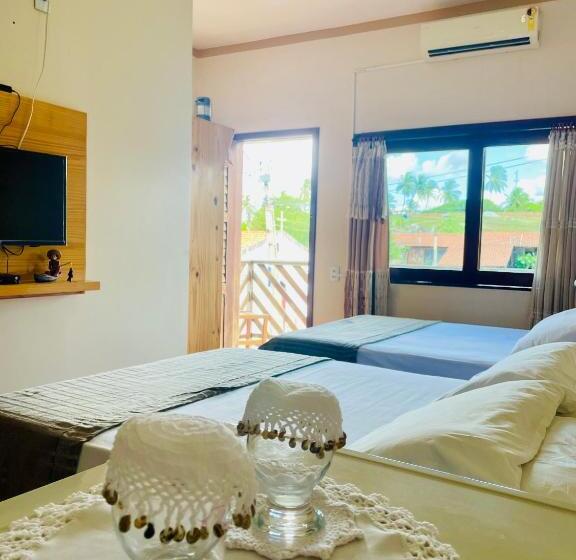 חדר דלוקס צדדי נוף לים, Pousada Casa Do Pescador