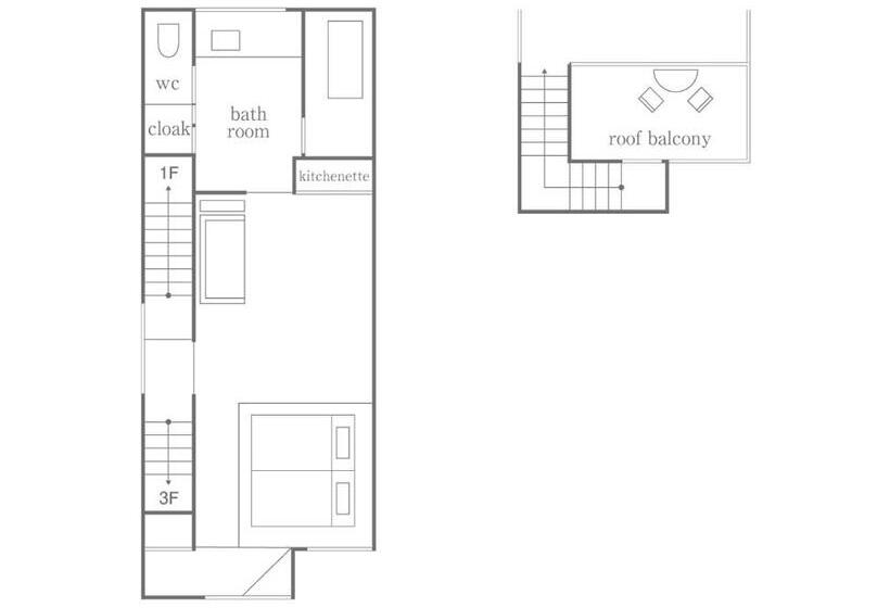 1ベッドルームアパートメント, 滔々 御崎 二階の宿 Toutou Onzaki Nikai No Yado