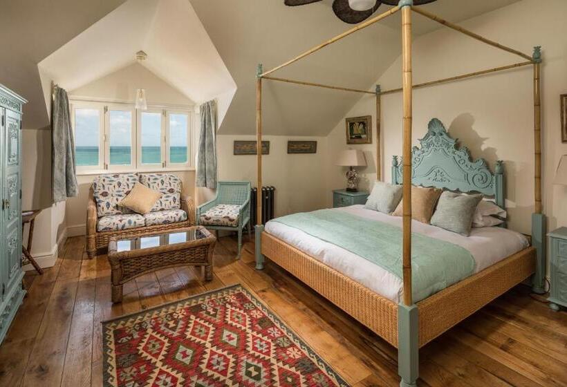 キングサイズベッドのスタンダードルーム, Tolcarne Beach Colonial Restaurant And Rooms