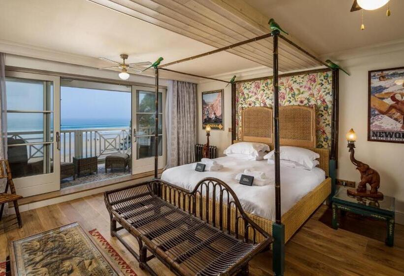 キングサイズベッドのスタンダードルーム, Tolcarne Beach Colonial Restaurant And Rooms