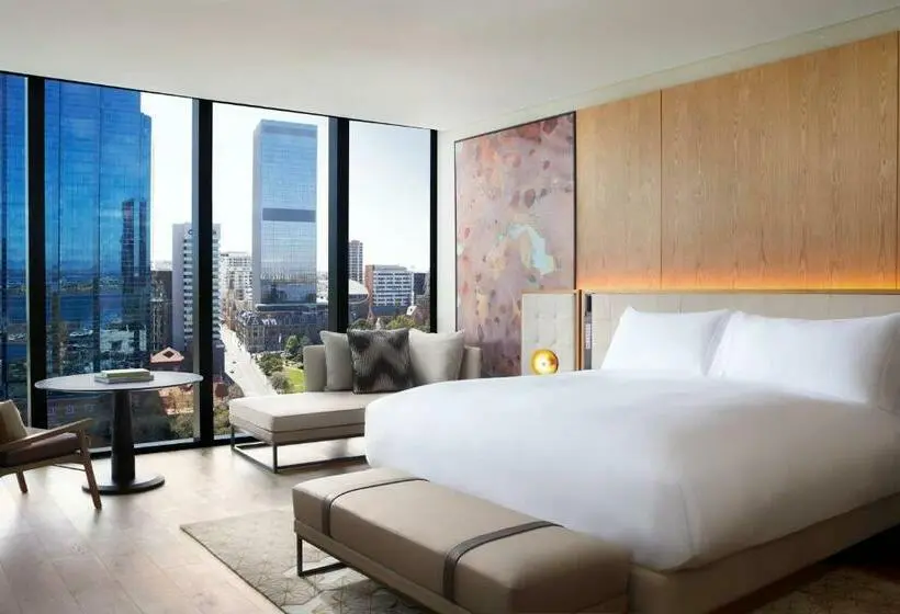 キングサイズベッドのデラックスルーム, The Ritzcarlton, Perth