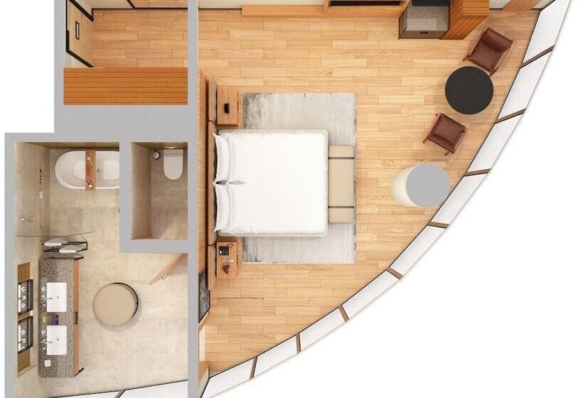 ダブルベッドのスタンダードスタジオ, The Ritzcarlton, Perth