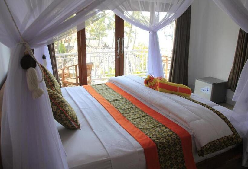 Quarto Deluxe Vista Mar com Sacada, Amed Paradise Warung & House Bali